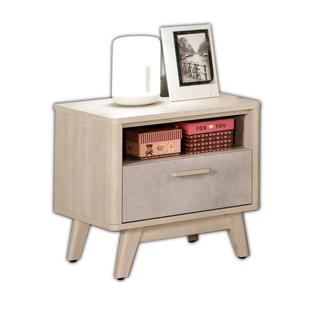 漢森1.6尺床頭櫃/一抽收納櫃/置物櫃