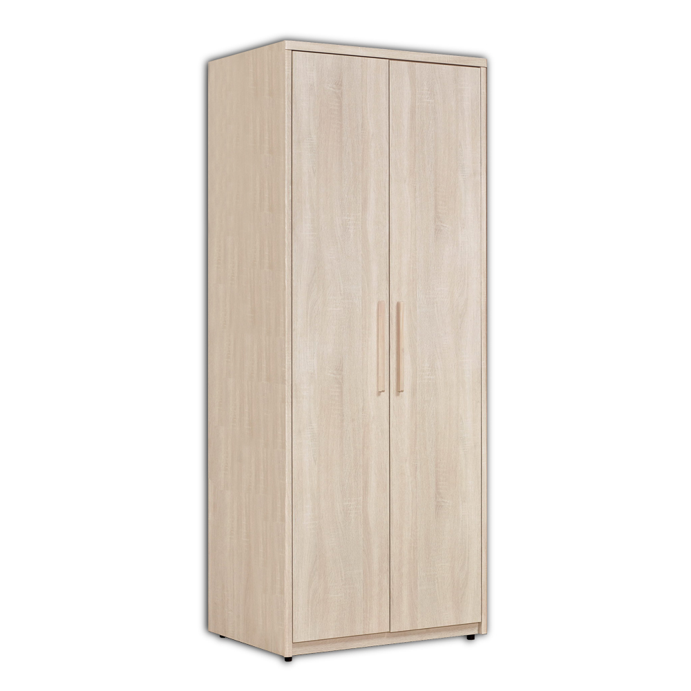 漢森2.7尺二門衣櫃(一吊桿二抽)