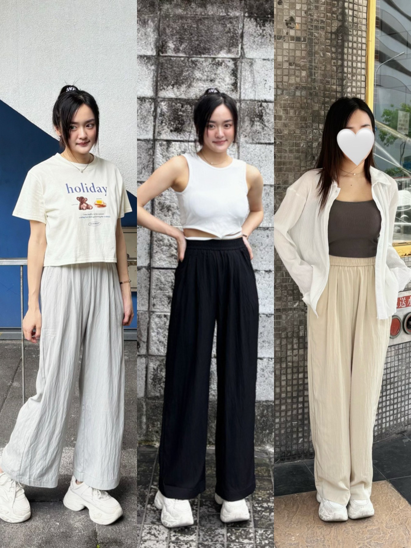 (鬆鬆褲2.0)透氣軟綿薄水洗鬆緊直筒褲(九分/長款)(杏/淺綠/黑)(XXS-L)