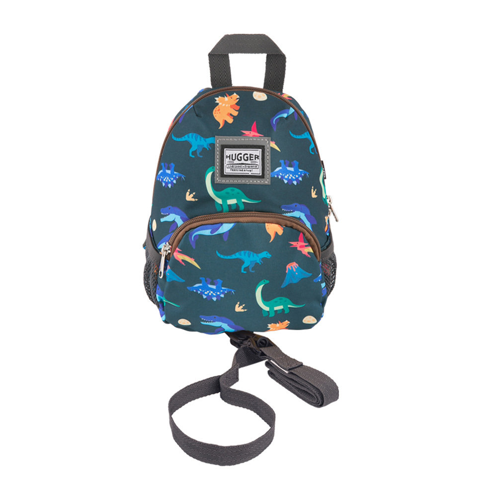 Toddler Backpack With Safety Leash , Happy Dinosaur