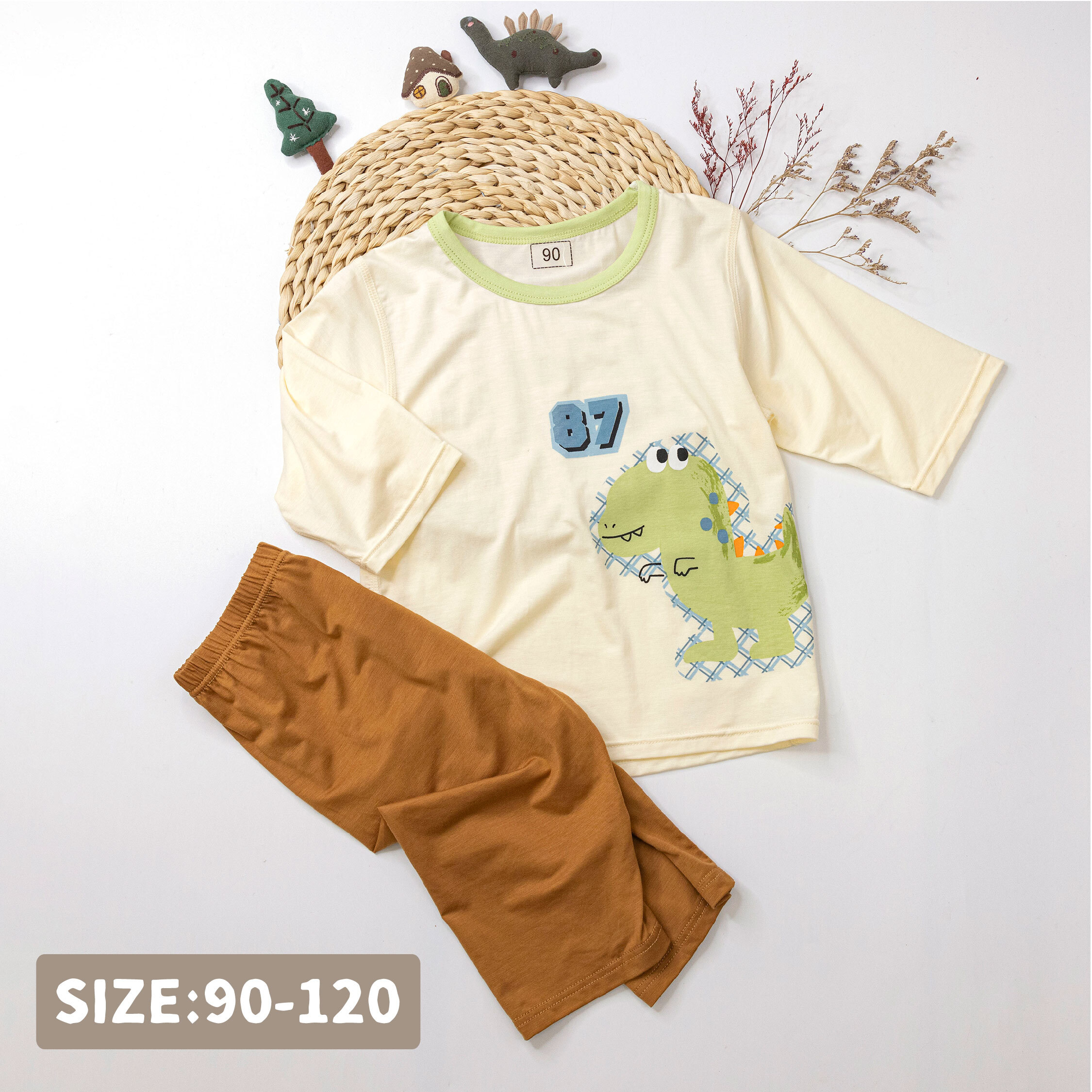 【JL0226】童趣恐龍塗鴉睡衣套裝