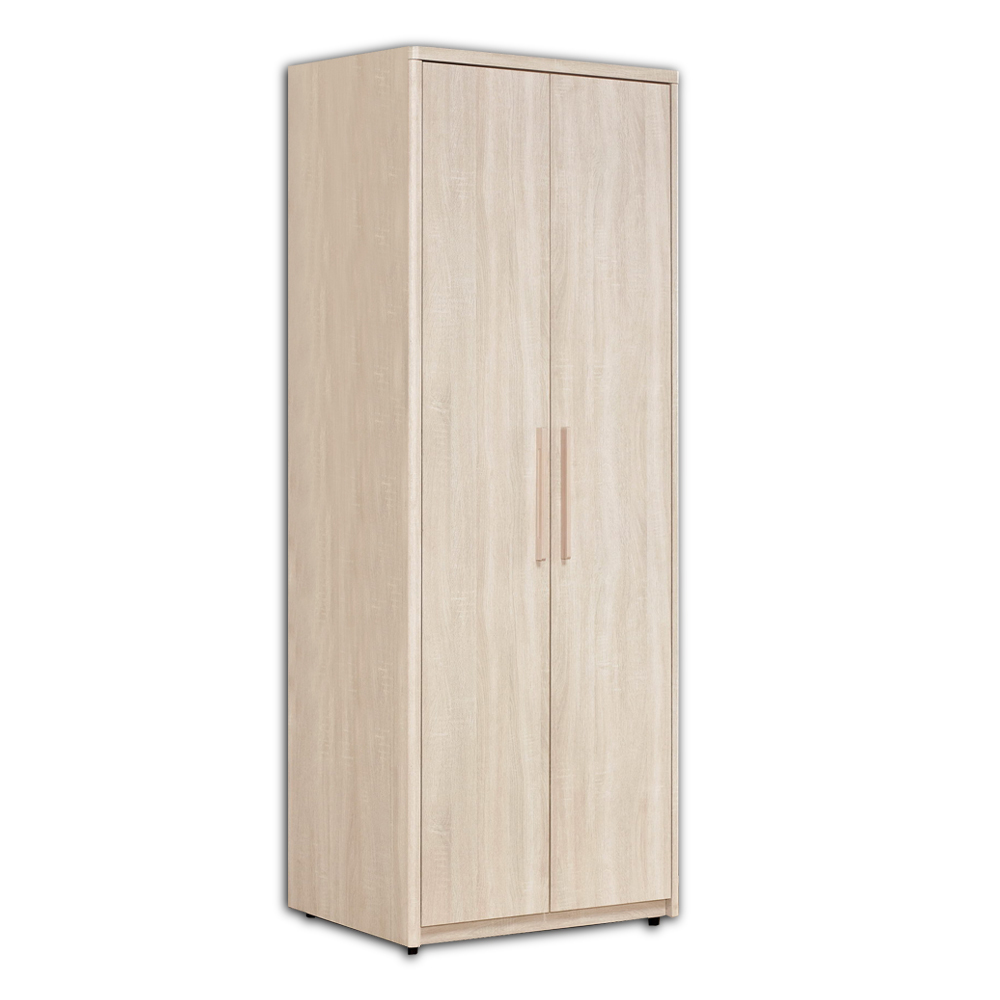 漢森2.7尺二門衣櫃(二吊桿)