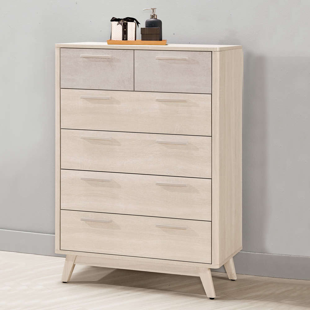 漢森2.7尺六斗櫃/六抽收納櫃/置物櫃