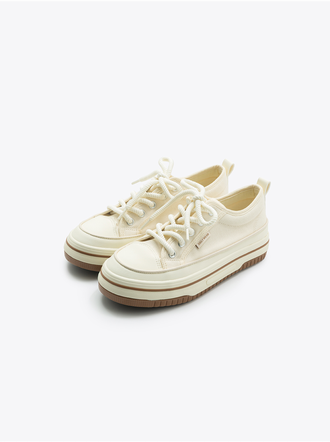 【期間限定】情侶款拼接皮革帆布鞋