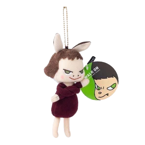 奈良美智 Yoshitomo NARA - Black Guard Angel  天使女孩布偶吊飾