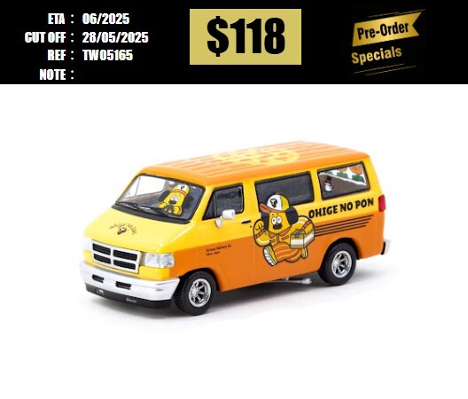 PO-$118 * TARMAC * 1:64 Dodge Van OHIGE no PON [OD16/05]