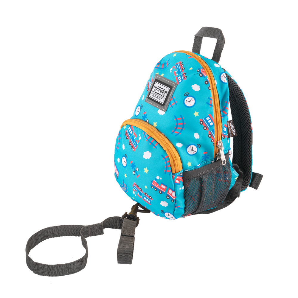 Toddler Backpack With Safety Leash , Steam Train