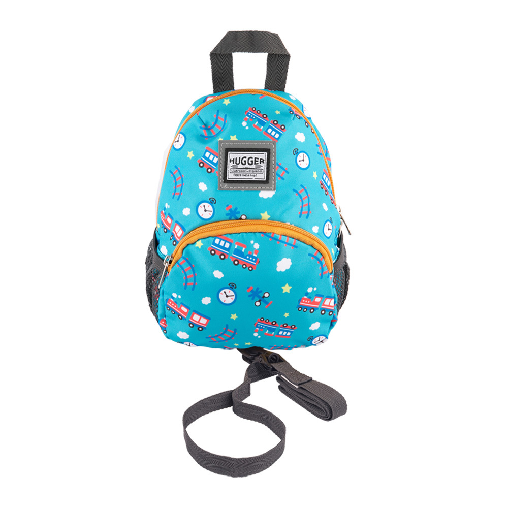 Toddler Backpack With Safety Leash , Steam Train