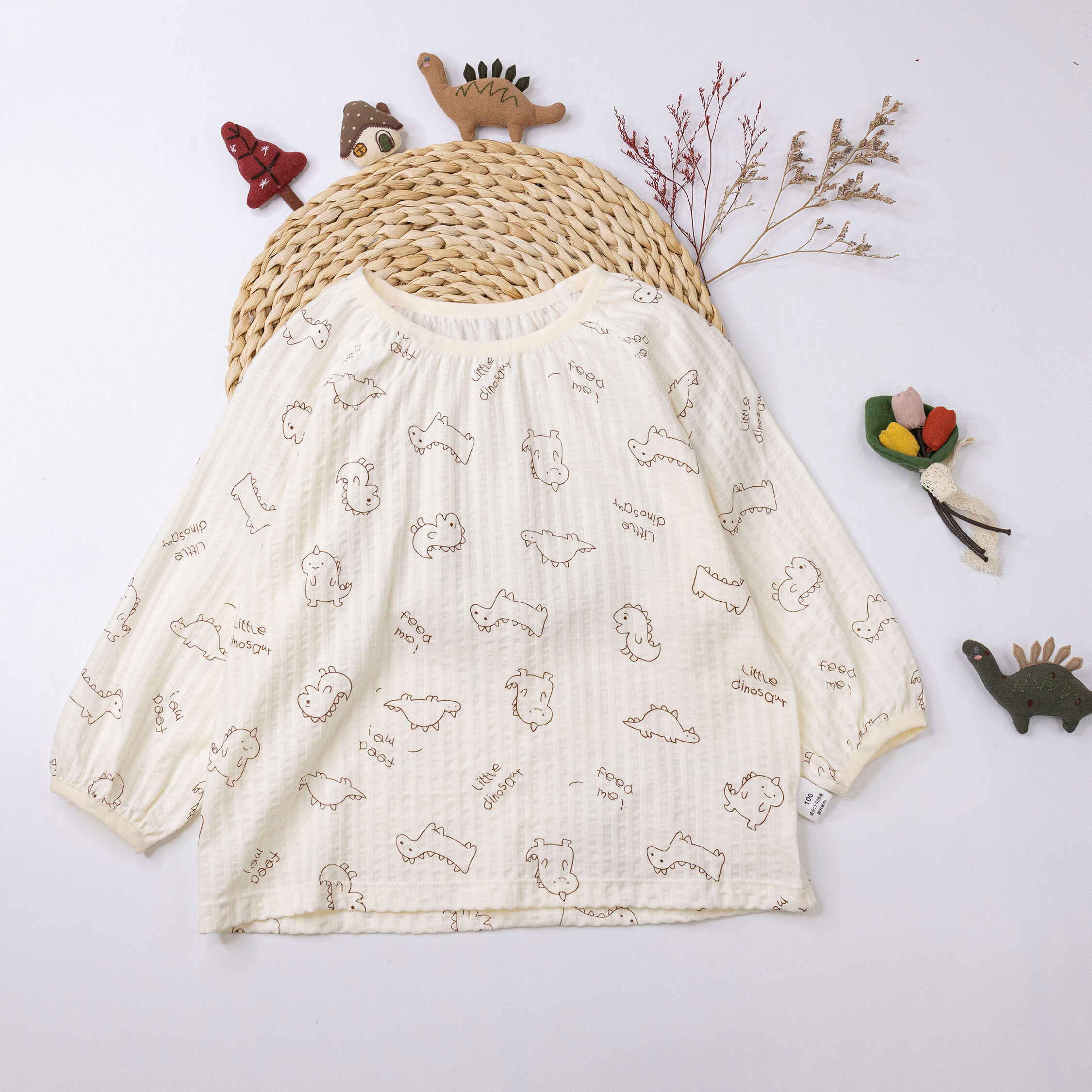 【JL0234】Q版手繪小恐龍睡衣套裝