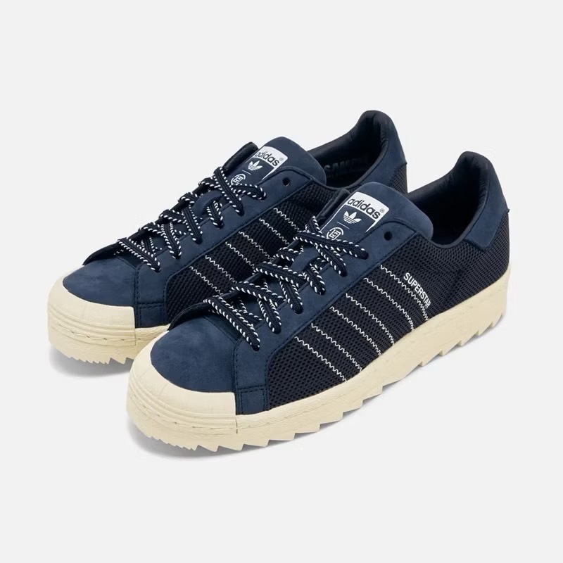 <連線代購商品>CLOT x ADIDAS ORIGINALS SUPERSTAR BREATHE 藍呼吸 低筒休閒鞋IH3644