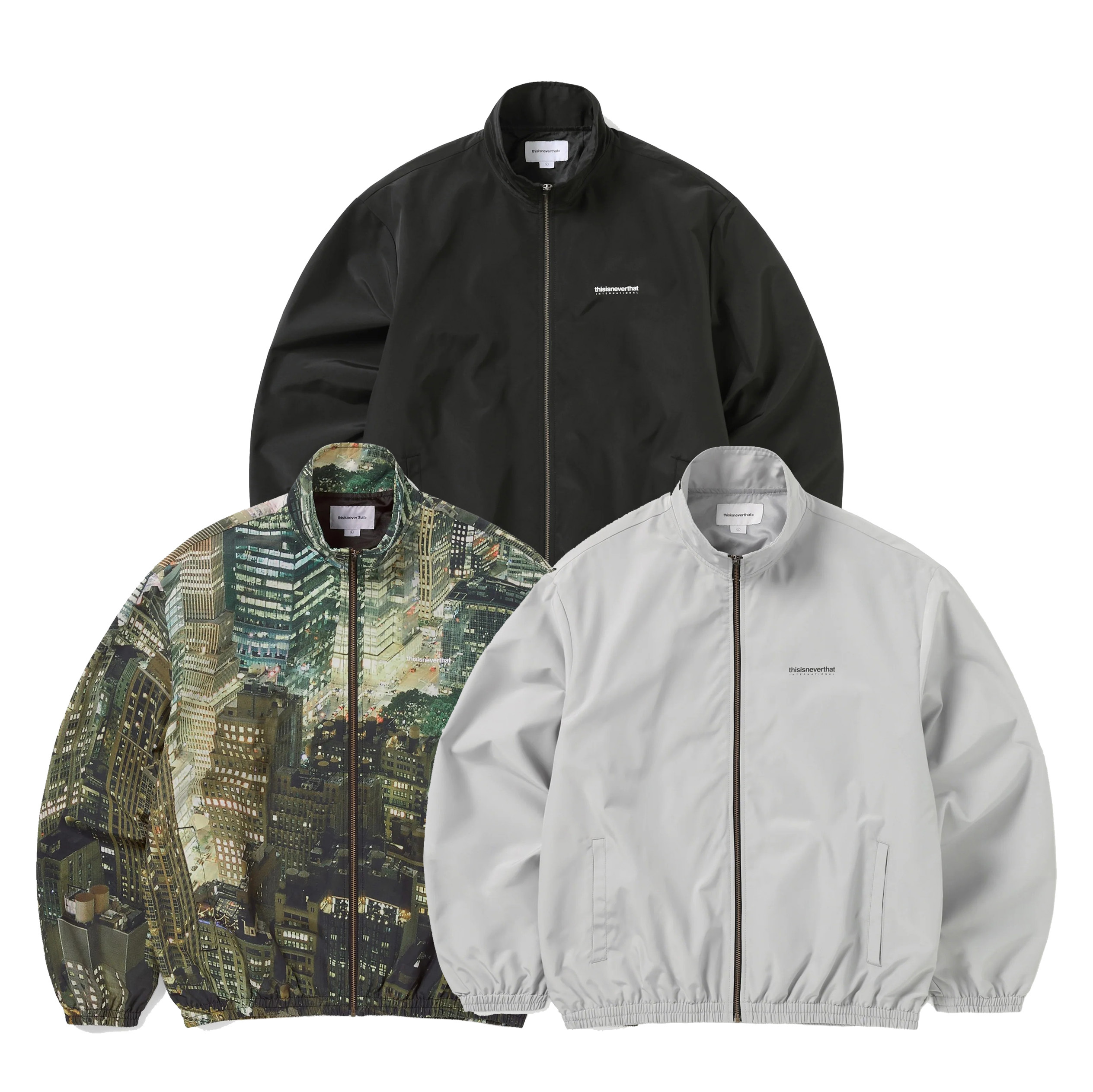 Thisisneverthat INTL.Team Jecket 黑 / 灰 / 城市 夾克 TN250WOWLS01
