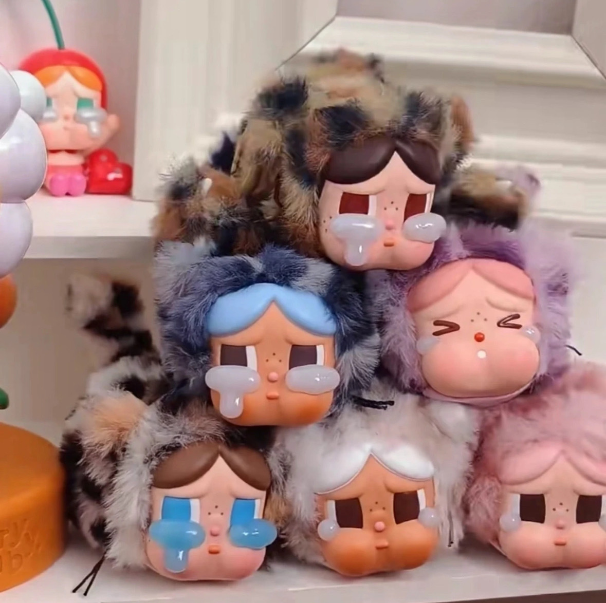 <快速出貨> POPMART CRYBABY 豹豹貓貓系列 毛絨掛飾 盲盒