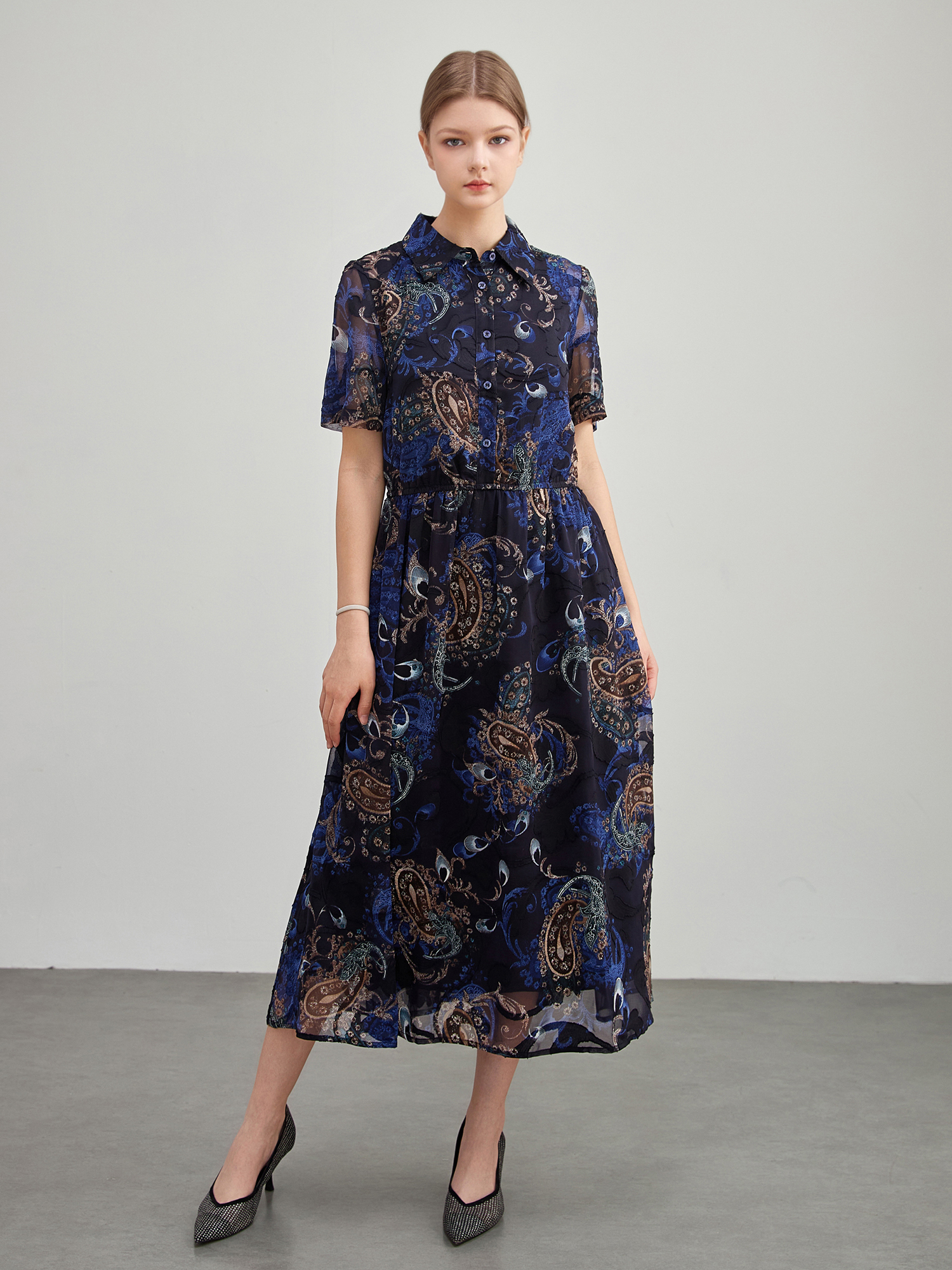 mi-tu 印花連身裙