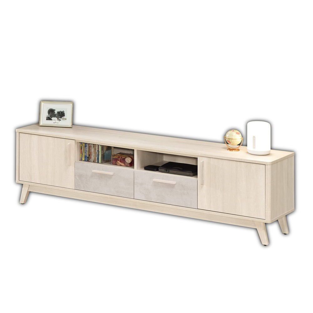 漢森6尺二門中二抽電視櫃/長櫃/視聽櫃