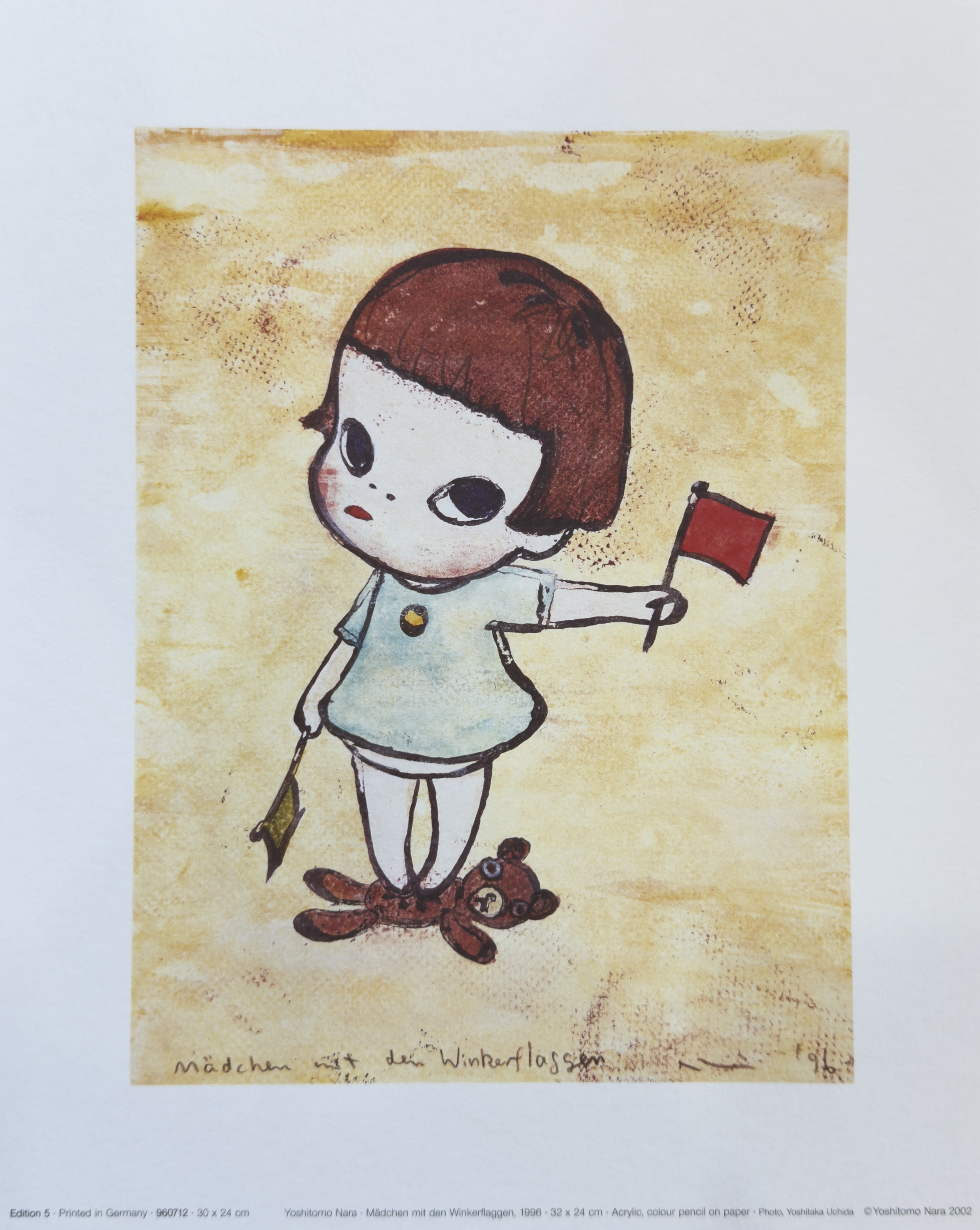 奈良美智 Yoshitomo Nara - Mädchen Mit Den Winkerflaggen （海報）