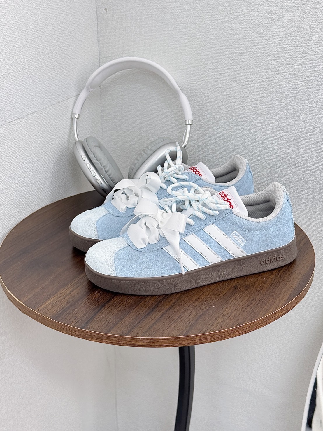 訂製款 ADIDAS NEO VL COURT 2.0 冰雪奇緣緞帶