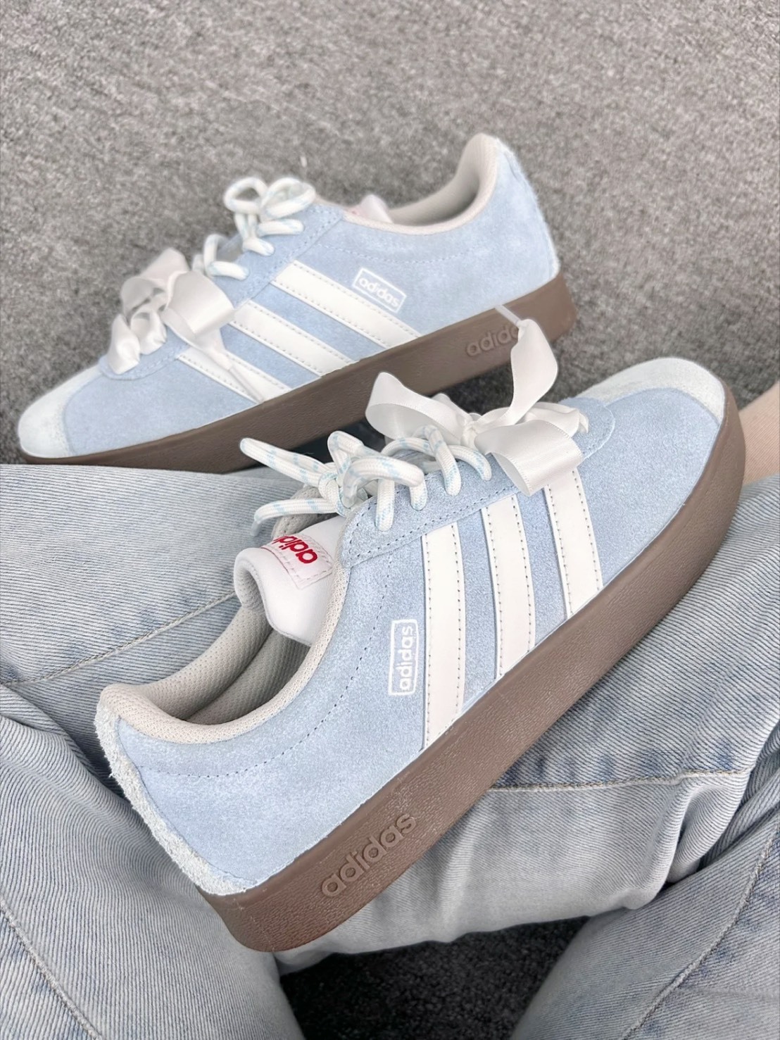 訂製款 ADIDAS NEO VL COURT 2.0 冰雪奇緣緞帶