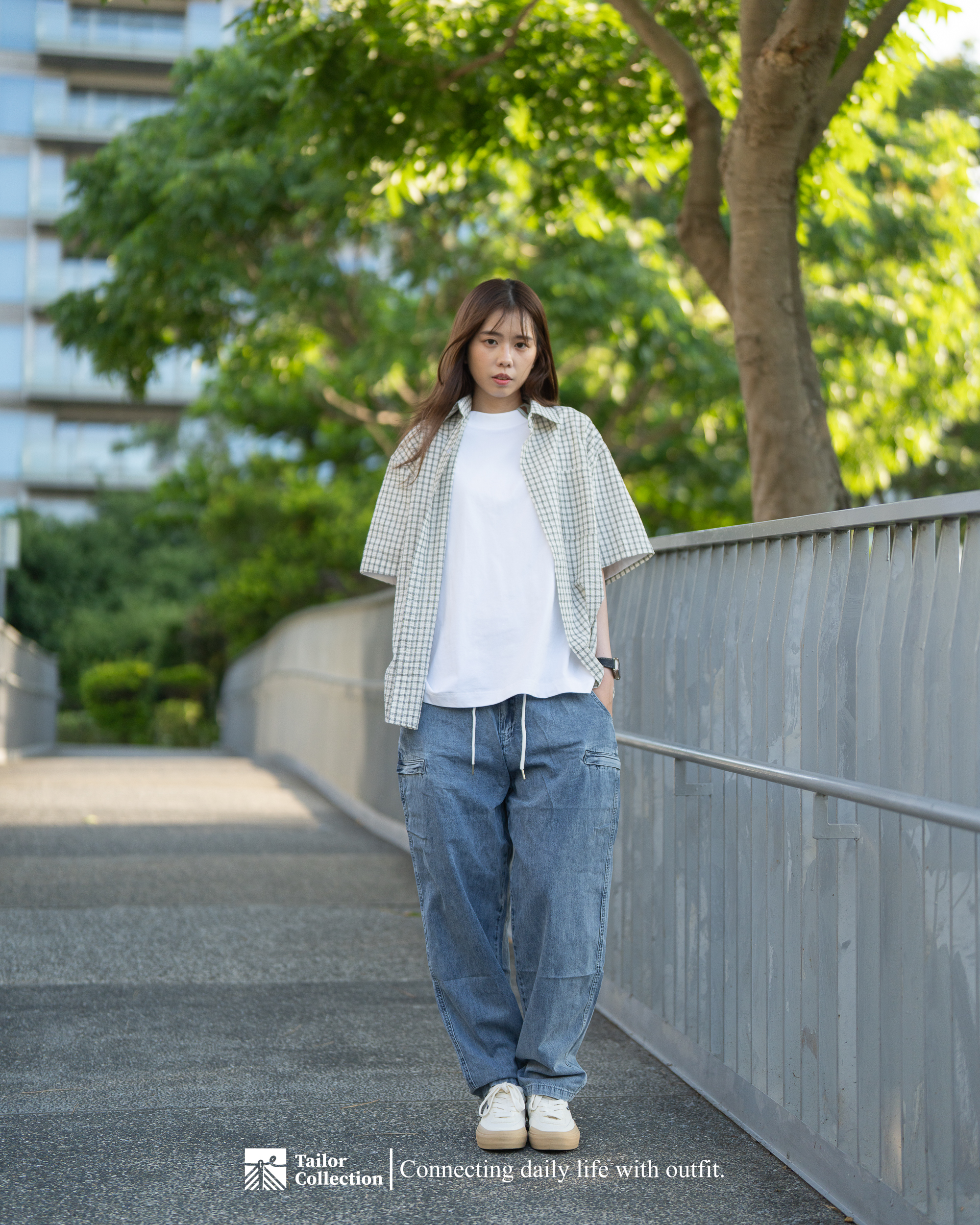 #現貨 Tailor collection 自製款 水洗 抽繩 牛仔長褲 2315