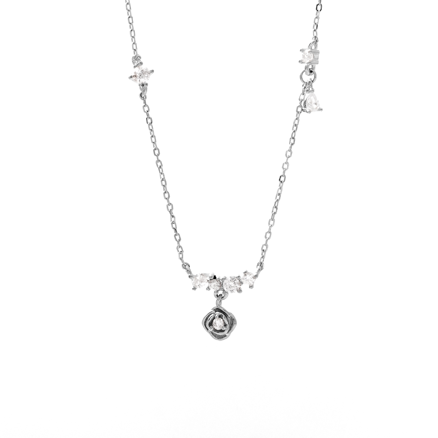 純銀,玫瑰,項鍊,平價飾品