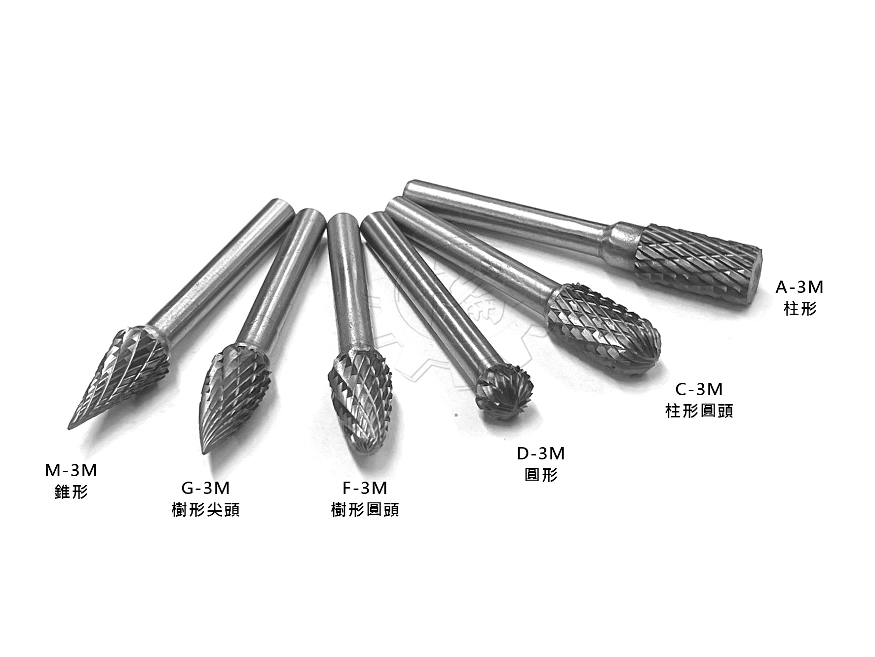 ＊中崙五金【附發票】CRAB KING 鎢鋼滾磨刀棒 磨棒 研磨棒 柄徑6mm 錐形 圓形 A-3M / C-3M / D-3M / F-3M / G-3M / M-3M (單售)