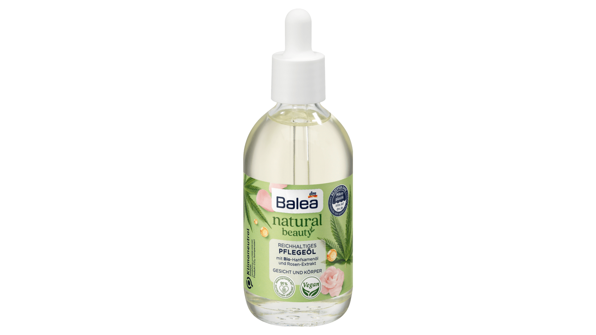 Balea Natural Beauty 有機臉部和身體油 100 毫升