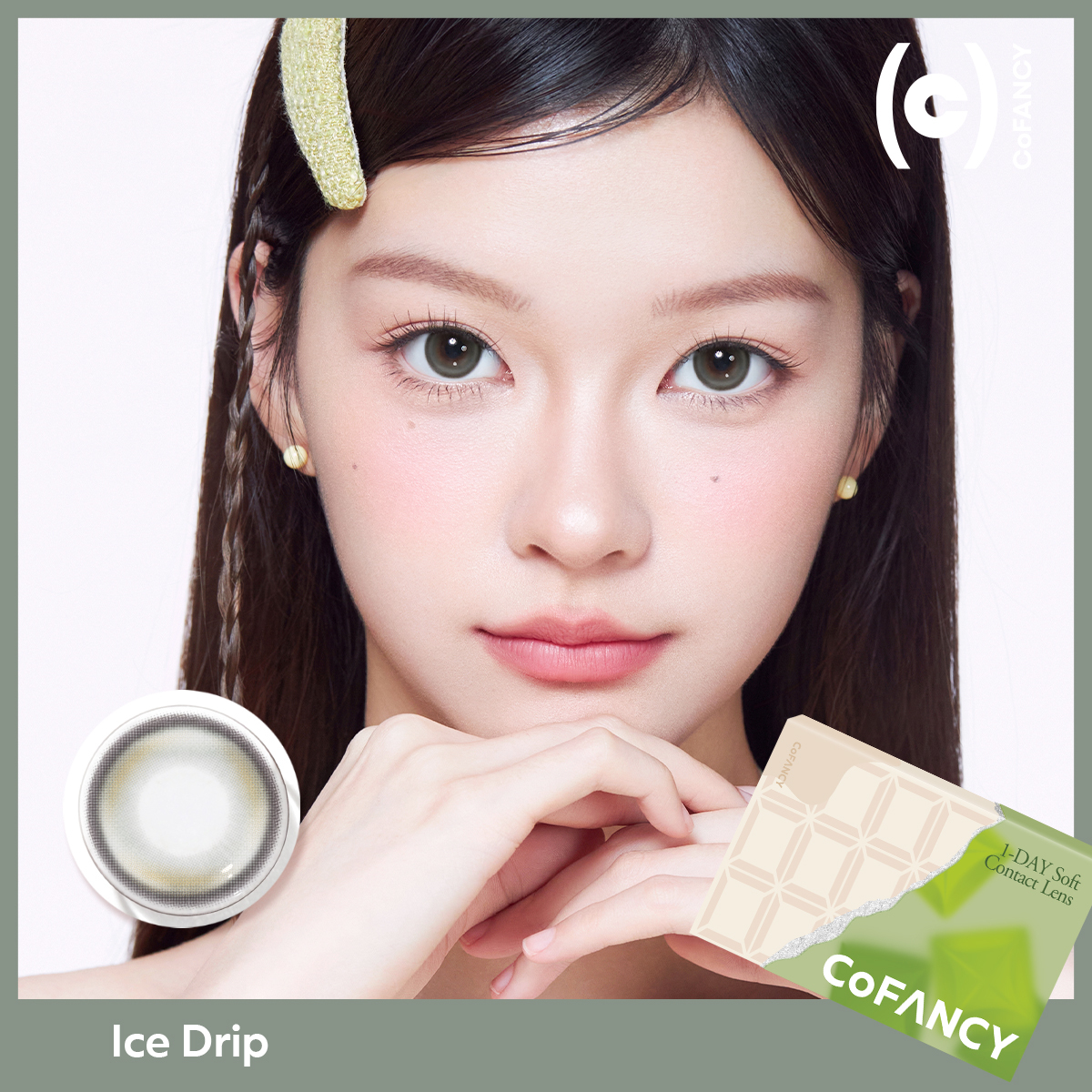 CoFANCY 可糖 彩色日拋 冰滴黑茶 10片裝/盒