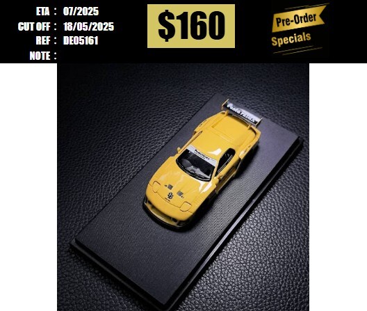 PO-$160 * DECODE * 1:64 MAZDA RX-7 FD3S LB-SUPER SILHOUETTE YELLOW [OD16/05]