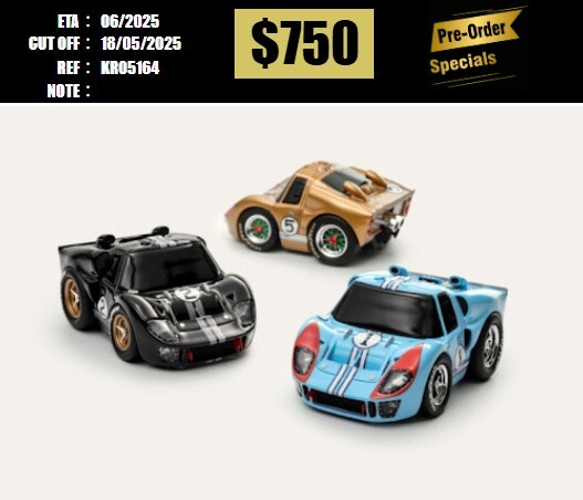 PO-$750 * KR * FORD GT40 MK2 3 CARS SET (#1 + #2 + #5) [OD16/05]