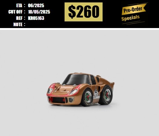 PO-$260 * KR * FORD GT40 MK2 GOLD #5 [OD16/05]