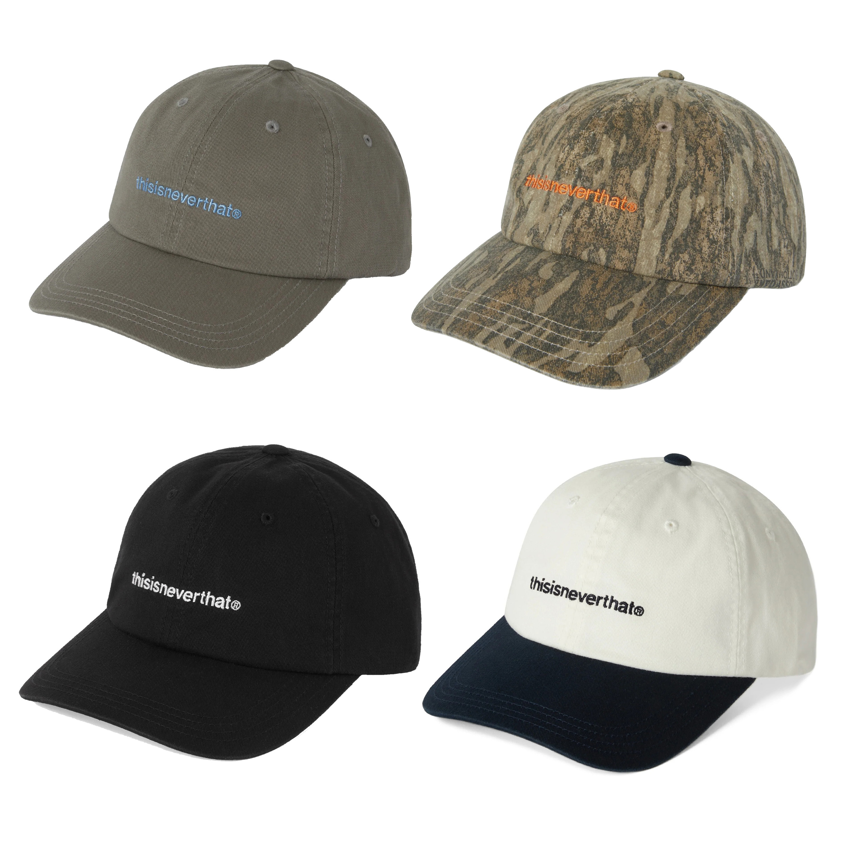 Thisisneverthat T-Logo Cap 白藍 / 迷彩 / 黑 / 灰 棒球帽 TN250WHWBC01