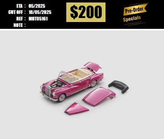 PO-$200 * MORTAL * 1:64 300D ADENAUER(W189) PINK [OD16/05]