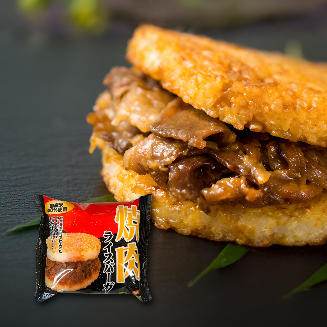 【急凍貨】日式烤牛肉＋和風照燒雞肉 飯漢堡Set