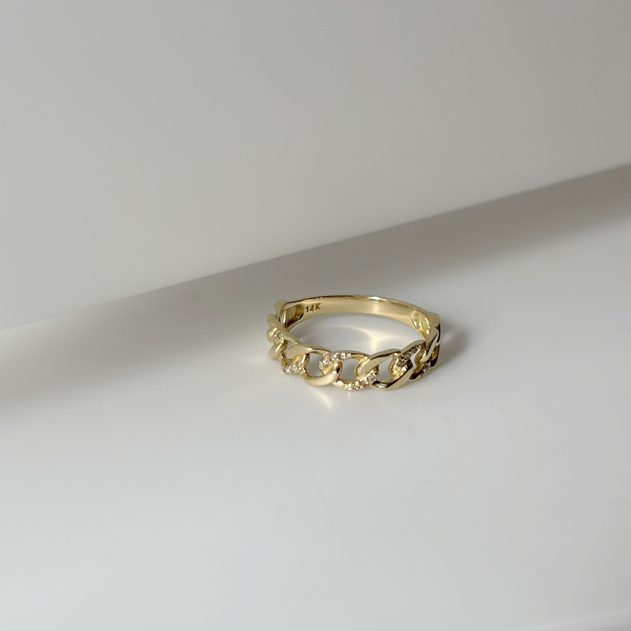 14k Glint Link戒指