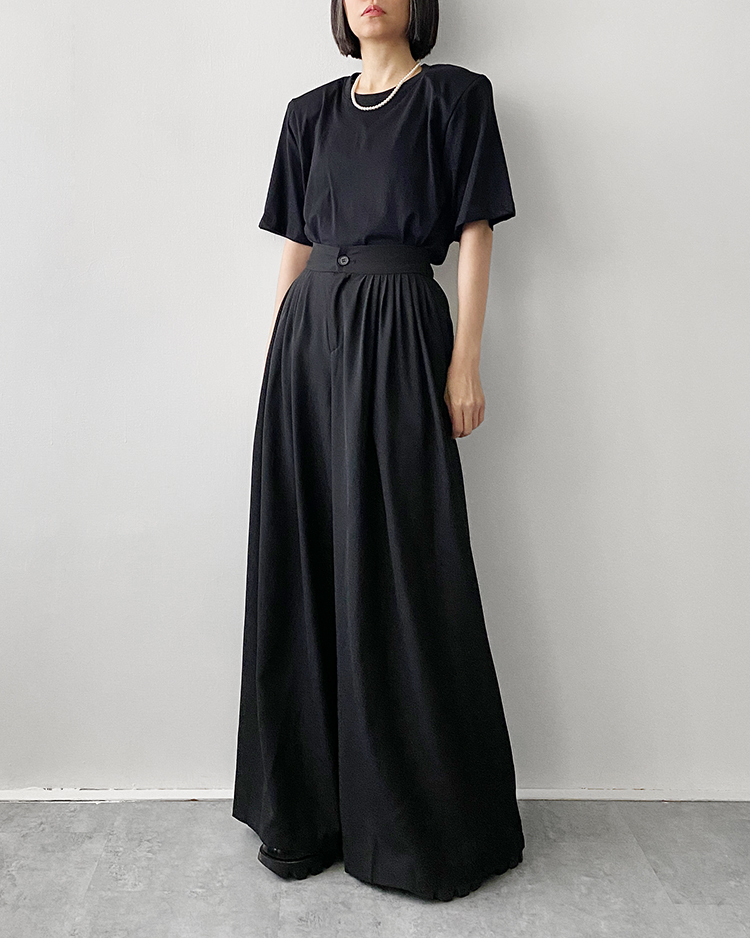 MKT-2720 墊肩方肩T恤