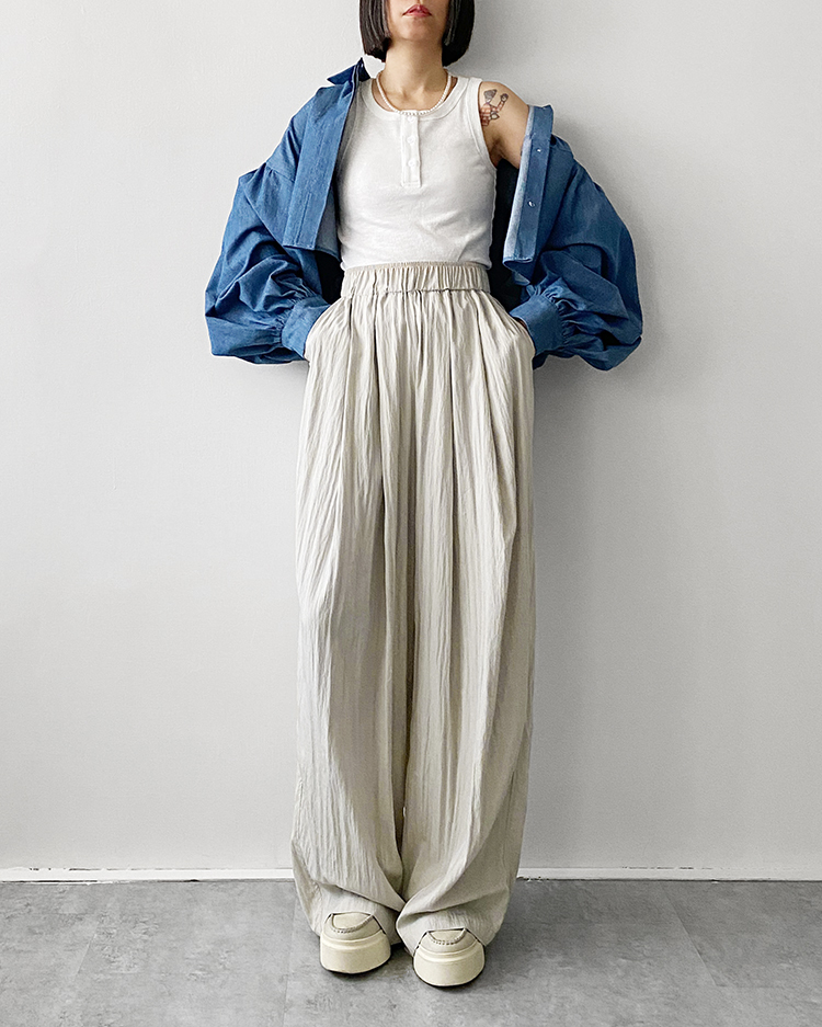 MKT-2715 大澎袖牛仔外套 ɴᴀᴠʏ