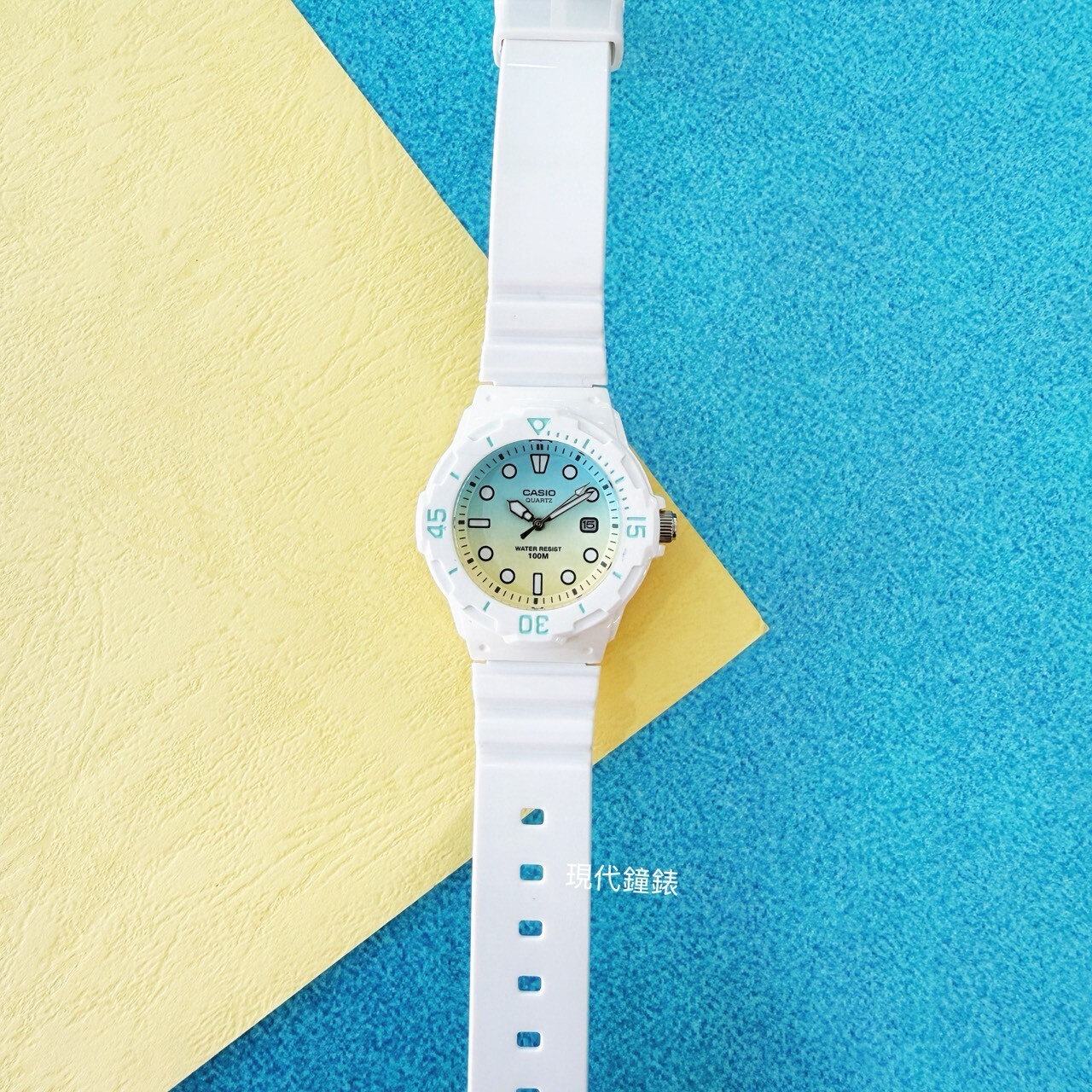 【CASIO 卡西歐】繽紛漸層色兒童錶 LRW-200H-2E2 34.2mm 現代鐘錶