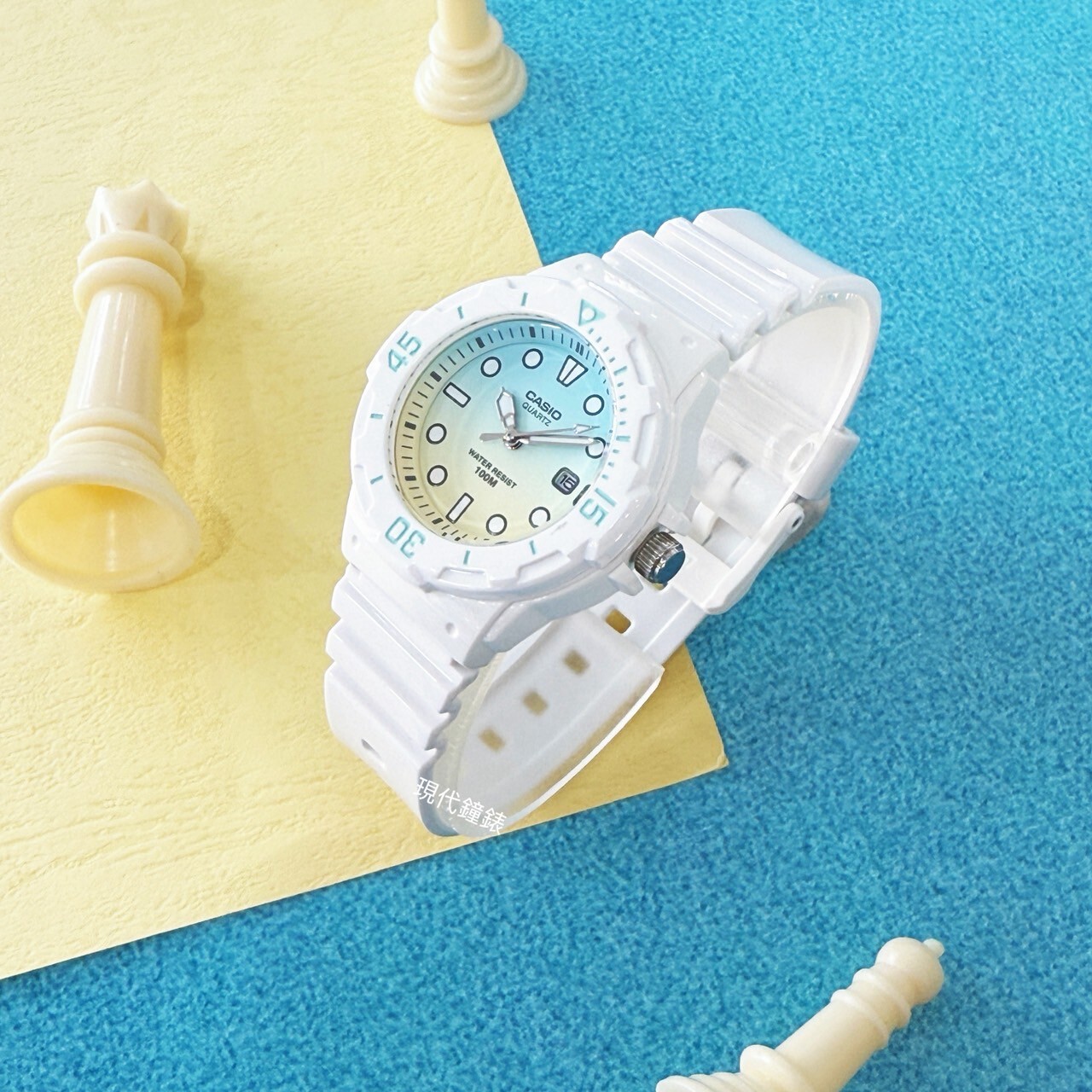 【CASIO 卡西歐】繽紛漸層色兒童錶 LRW-200H-2E2 34.2mm 現代鐘錶