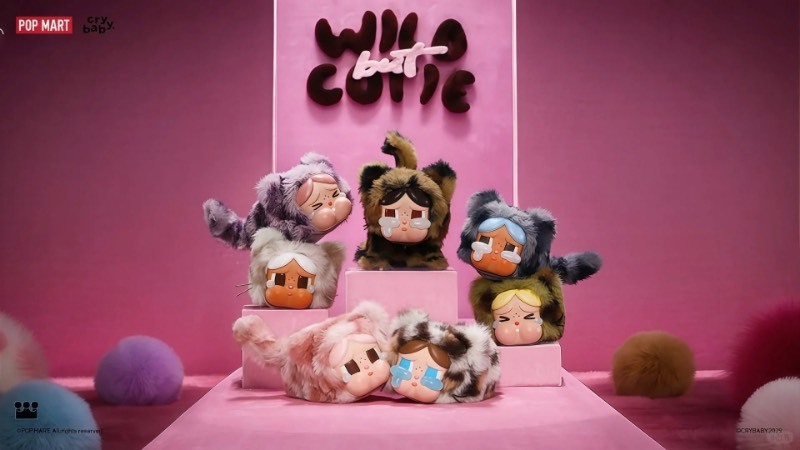 正版泡泡瑪特 POPMART  CRYBABY哭娃 豹豹貓貓系列盲盒 Crybaby豹豹猫猫