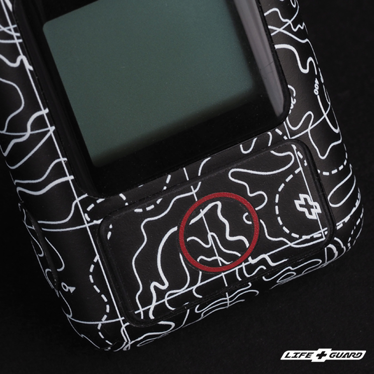 黑色等高款式貼膜，LIFE+GUARD Insta360 GPS 專機專屬開版設計