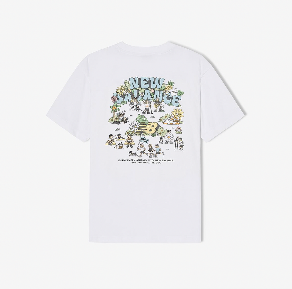 【New Balance】UNI NB BOY PICNIC CONTENT★Tシャツ New Balance Uni Nb Boy Picnic FesTival ShorT Sleeve T shirT