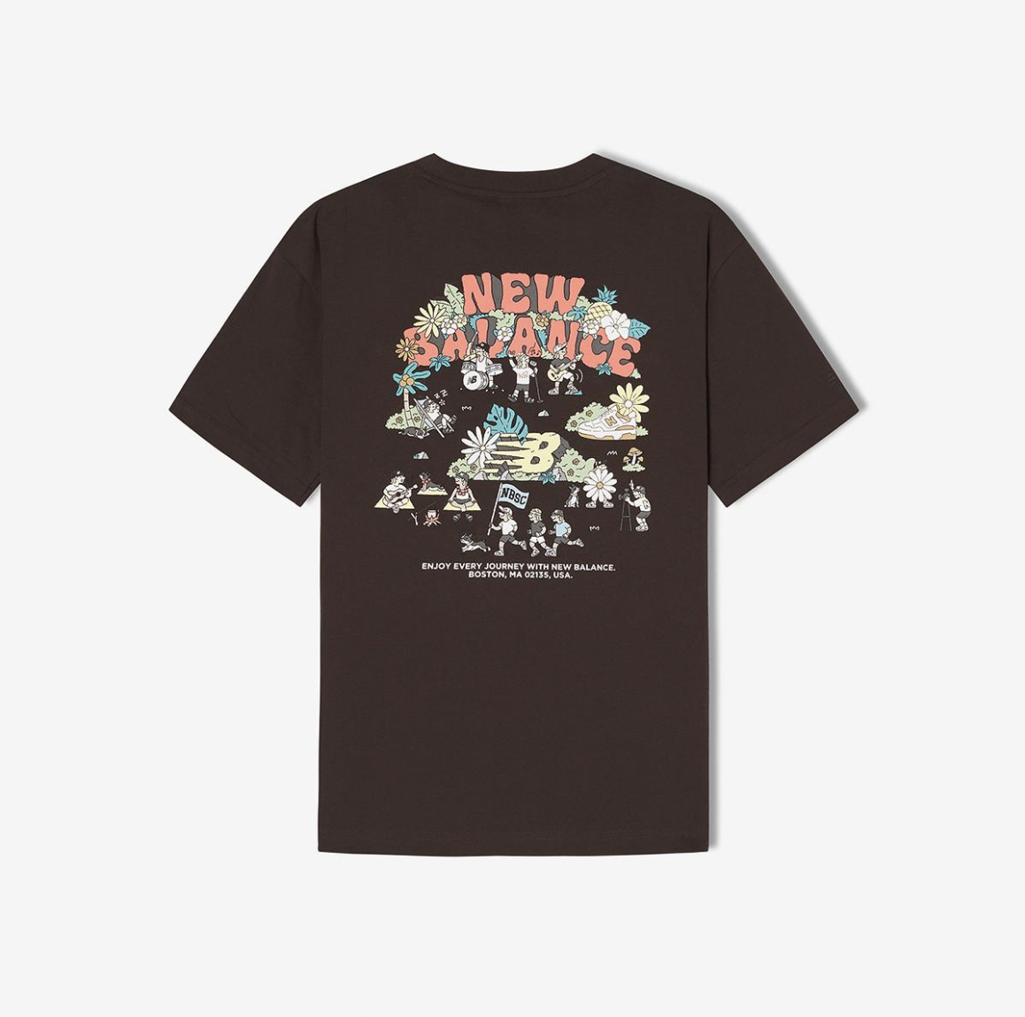 【NEW BALLANCE】 UNI NB BOY PICNIC FESTIVALT-SHIRT 韓國New Balance UNI NB BOY Picnic Festival 男女裝短袖T恤
