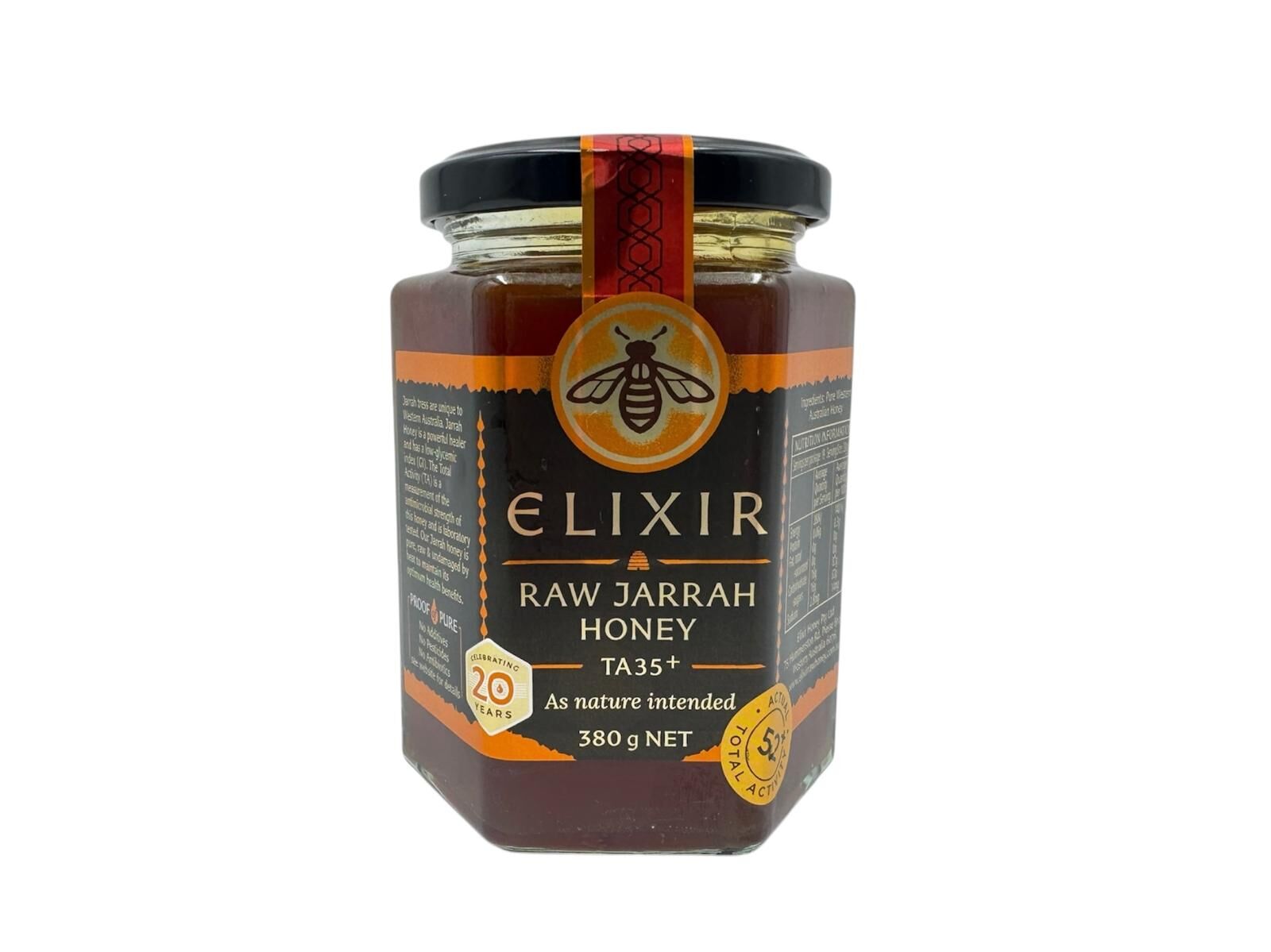 西澳洲Elixir 紅柳桉樹蜂蜜Jarrah Honey TA 35+ (380g) 附送陶瓷匙羹