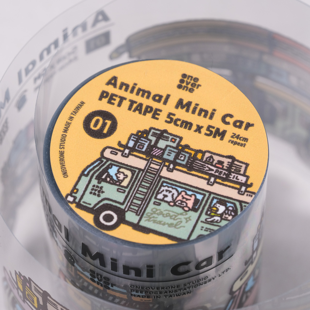 動物小車 露營車 & 吉普車 PET膠帶｜一分之一工作室 台灣