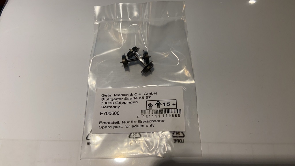 Marklin E700600 HO規 DC輪.2個