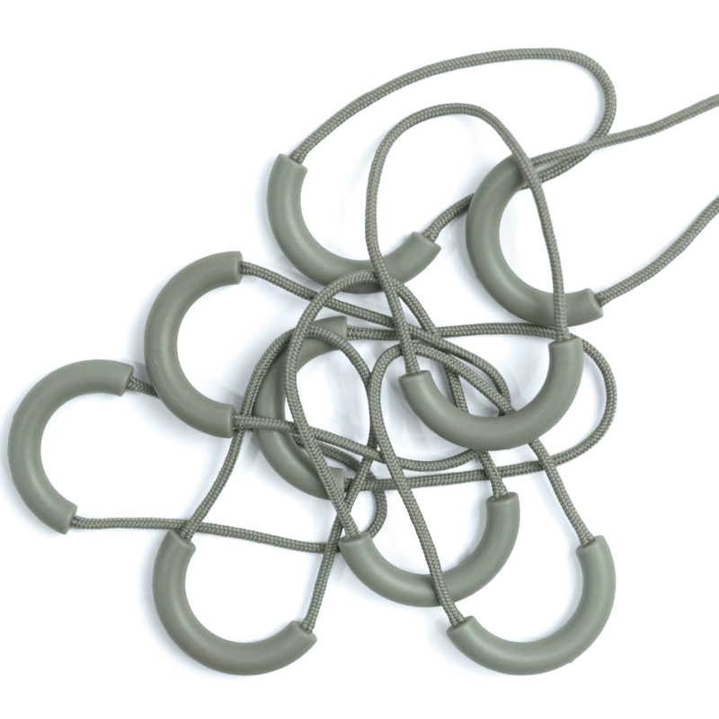 U 型拉鍊輔助拉繩