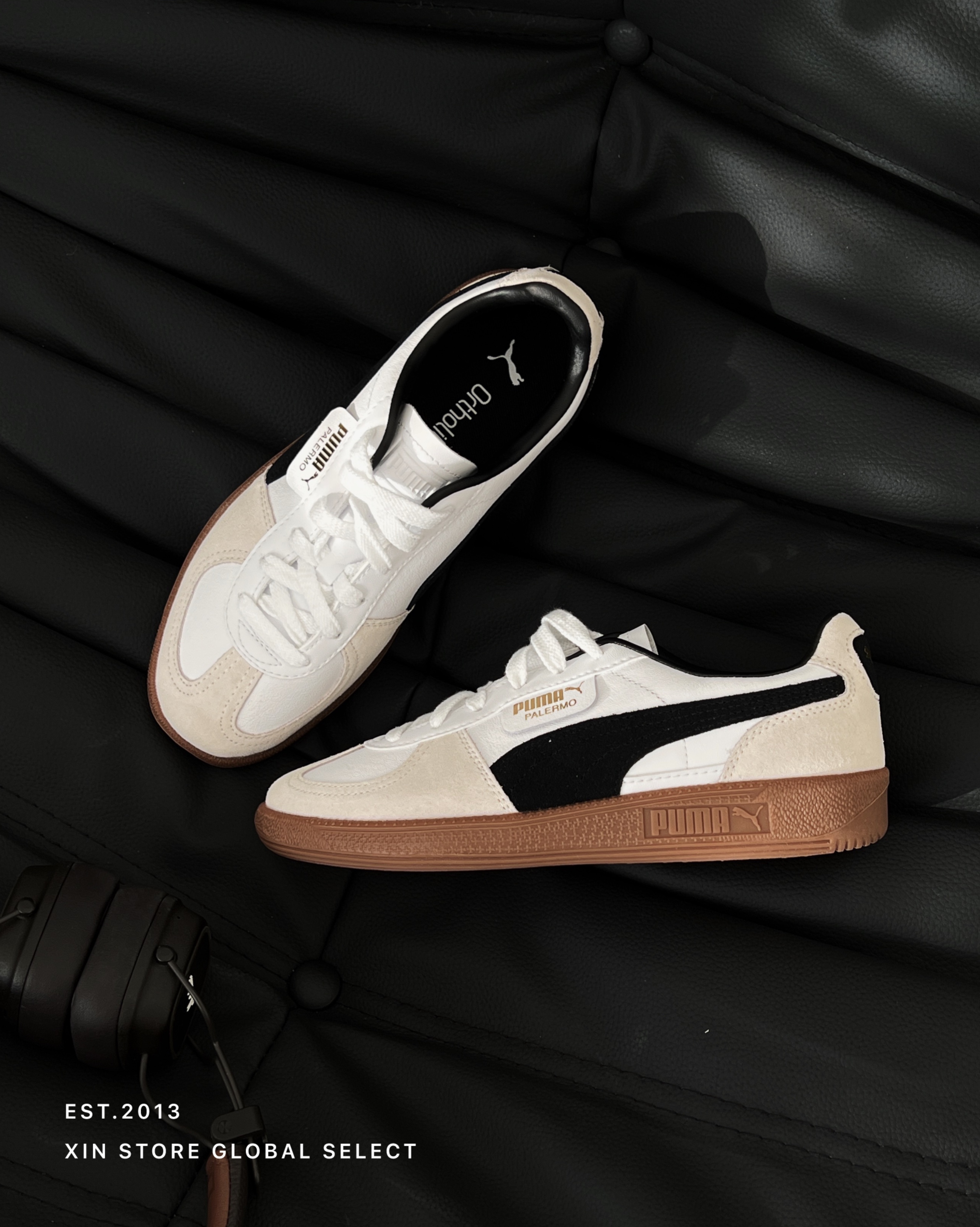 Puma Palermo 德訓鞋 焦糖底 麂皮 奶油米黑