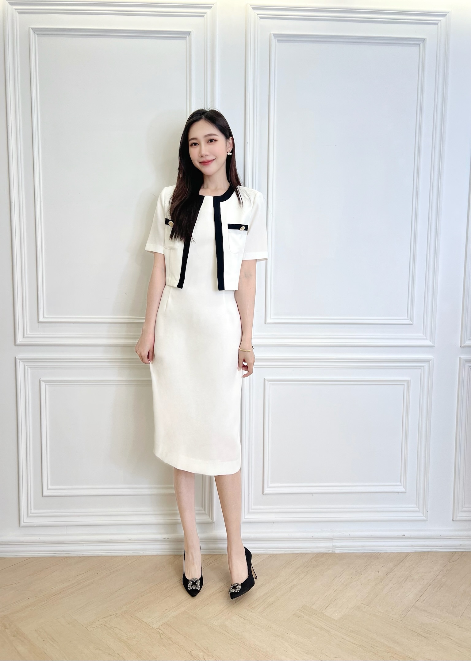 典雅小香風長洋套裝