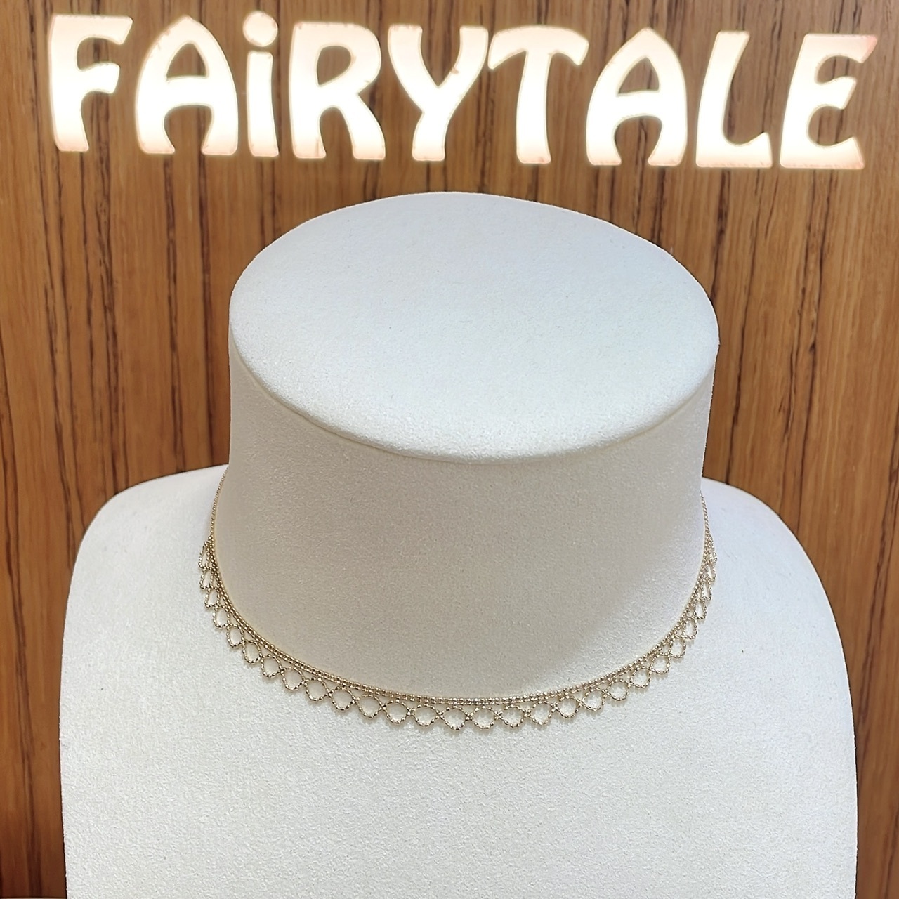 18K金氣質蕾絲項鍊