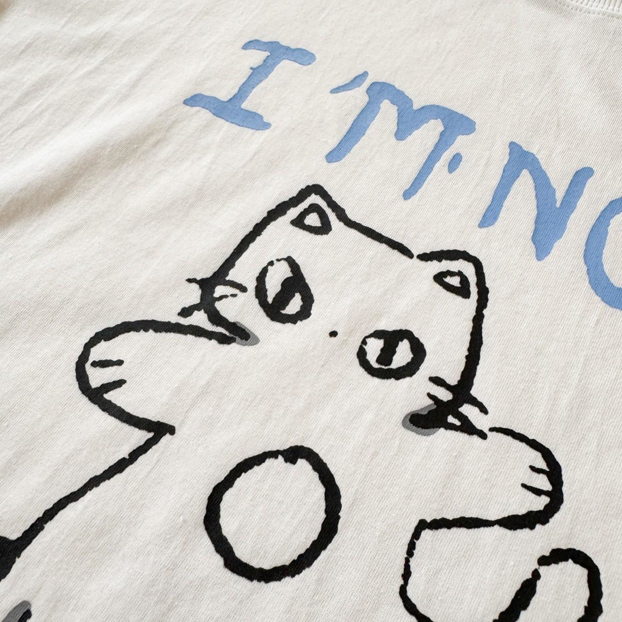 韓國短袖 Im Not Sorry 滑板貓印花短T 80840