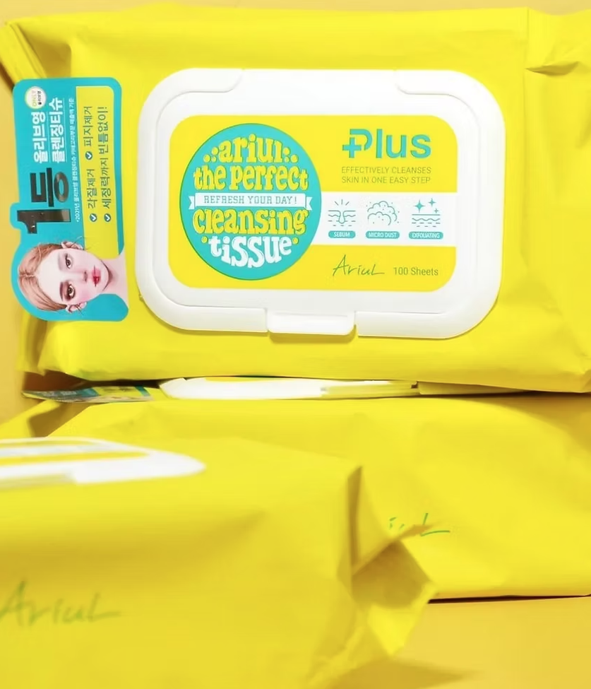 Ariul 【增量裝】極淨舒壓卸妝棉巾 100Pcs 卸妝+保濕/皮膚保護 二合一效果。到期日20280110「A」